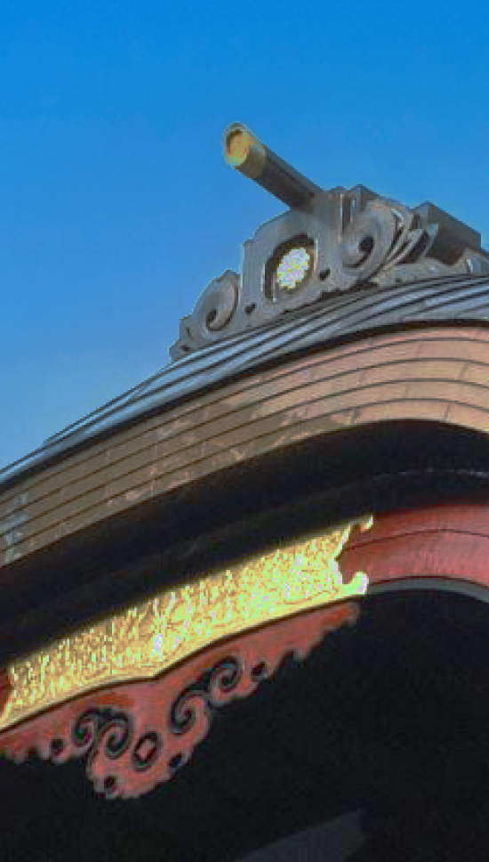 寺社の屋根写真2