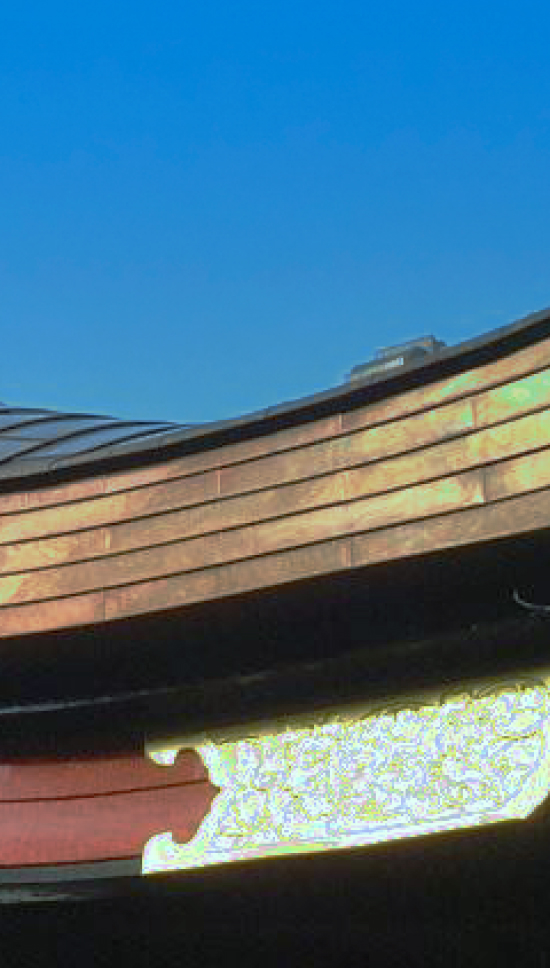 寺社の屋根写真4
